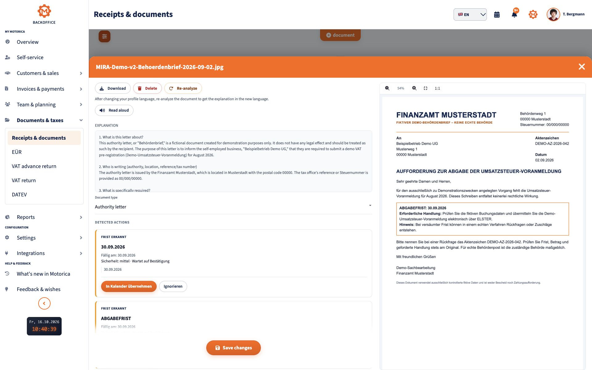 MIRA explains an official document and highlights recognised deadlines