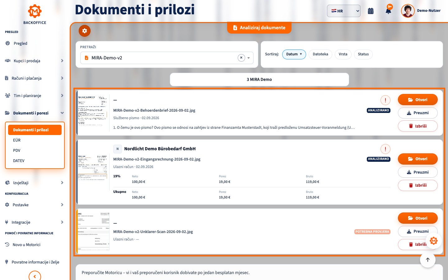 Prikaz proizvoda Motorica: Čuvanje i zaštita podataka
