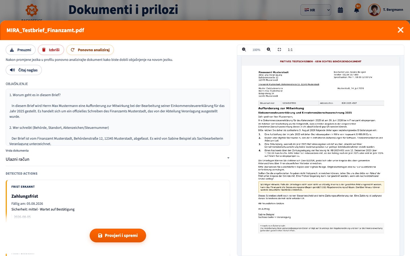 Digitalni asistent MIRA analizira i razvrstava dokumente