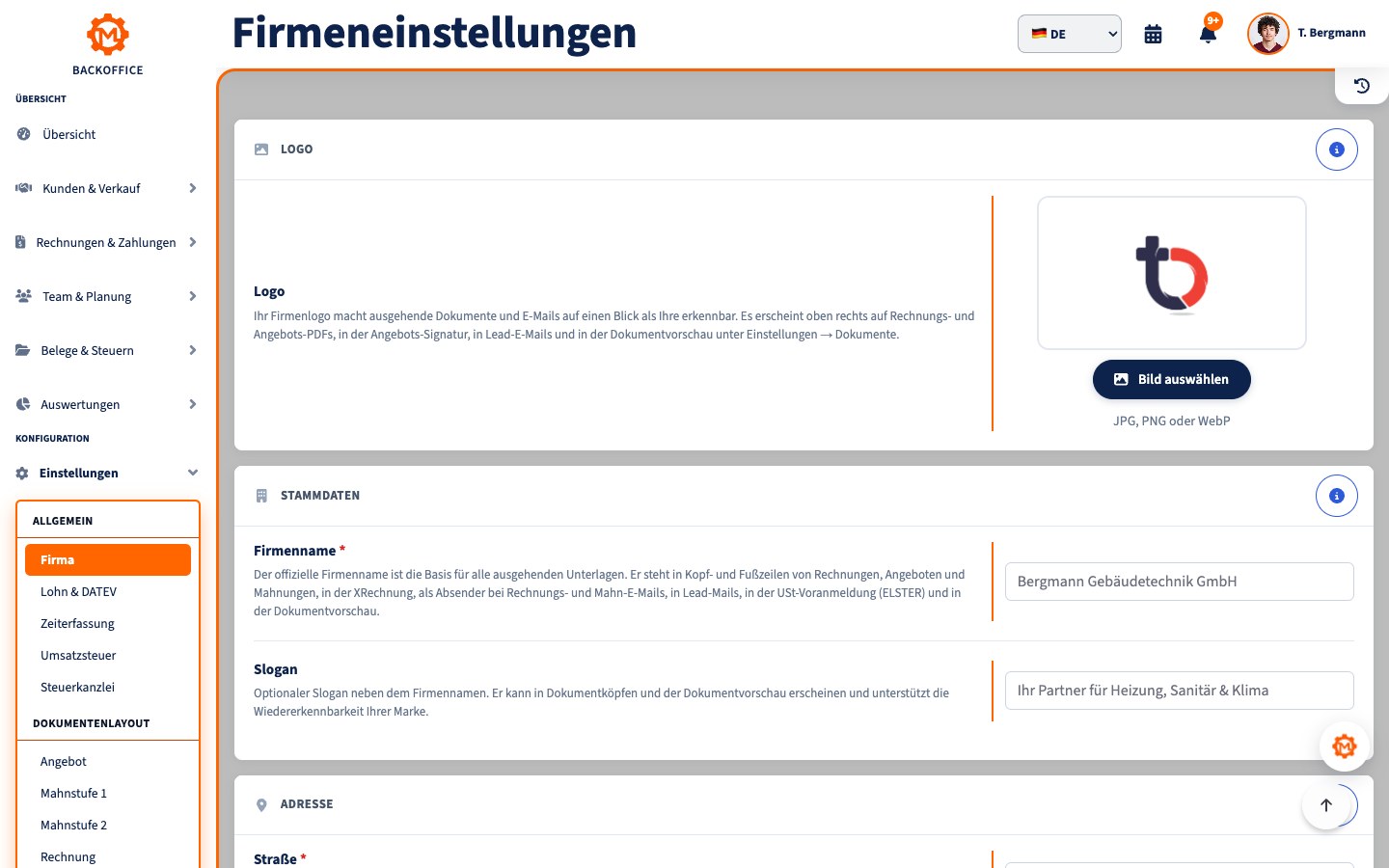 Motorica-Produktansicht: Selbstständig starten