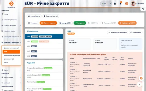 Заповнена EÜR Томаса Бергманна в Motorica українською